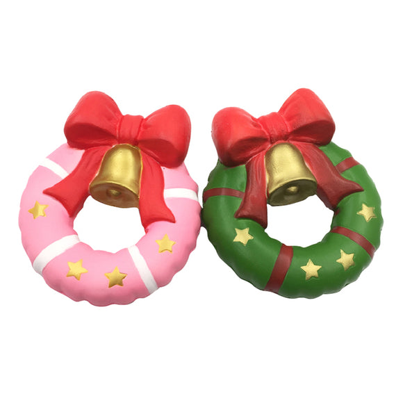 Squishy Fun Christmas Jingle Bell Donut 13cm Gift Slow Rising Original Packaging Soft Decor Toy
