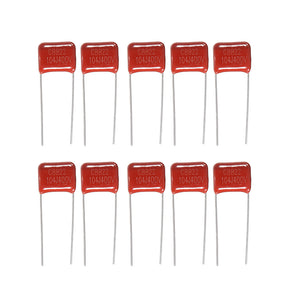 10pcs 400V104J Pitch 10mm 0.1UF 100NF 400V 104 CBB Polypropylene Film Capacitor