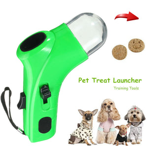 Pet Dog Play Treat Launcher Food Snack Training Feeder Fun Outdoor Cat Puppy Toy