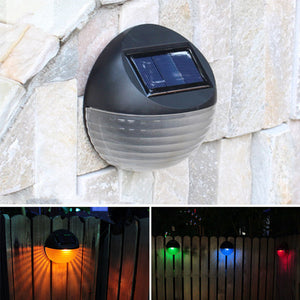 Colorful Solar Light Garden Fence Landscape Wall Lamp