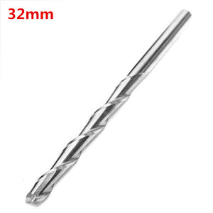 3.175mm 2 Flute Spiral Bit Carbide End Mill Router 32mm CEL CNC Cutting Tool