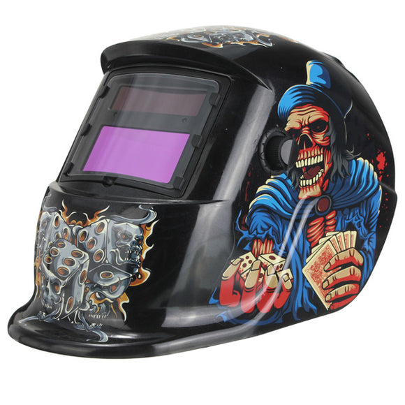 Gamble Skull Solar Auto Darkening Arc Tig Mig Welding Grinding Helmet Welder Mask