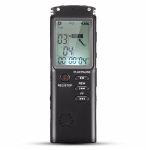 8GB Portable Rechargeable LCD Digital Audio Voice Recorder Dictaphone With MP3 Play