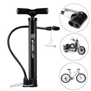 WHEEL UP Portable Bike Bicycle Cycling Air Pump Hand Ball Inflator High Pressure