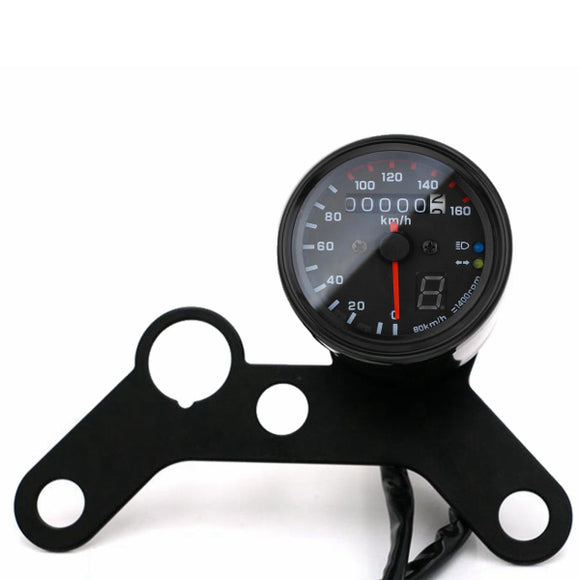 12V Motorcycle LED Odometer Speedometer Tachometer Speedo Gauge