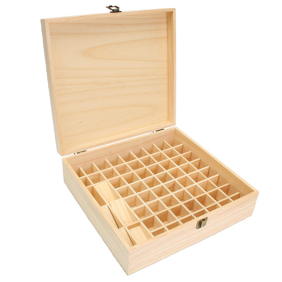 59 Grids Wooden Bottles Box  Container Organizer Storage for Essential Oil Aromatherapy