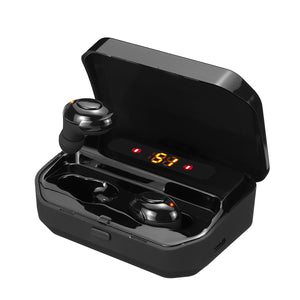 TWS Digital Display bluetooth 5.0 Wireless Earbuds CVC8.0+DSP Noise Cancelling In-ear Sport Earphone Auto Pair Headphone