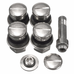 Universal Set of 4 Chrome Flush Mount Valve Stem With Filler Tube