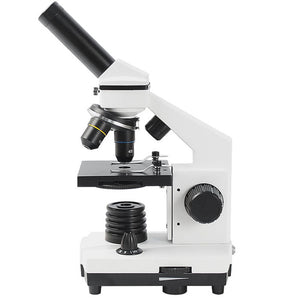 Professional Biological Microscope 64X-640X Student Science Educational Lab Monocular Microscope