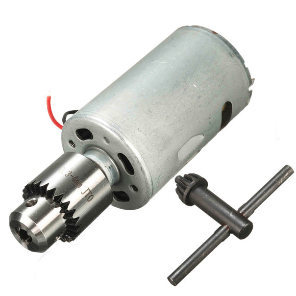 DC 12V-24V 555 Motor For DIY Electric Hand Drill With JT0 Chuck