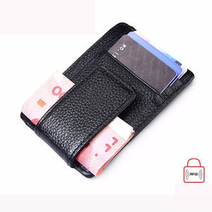 RFID Men Women Wallet Credit Card Holder Magnet Money Safe Card ID Case