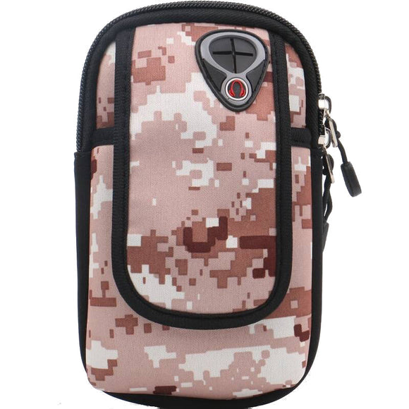 Outdoor Sports Arm Bag Wrist Arm Bag Mobile Phone Package Camouflage Printing Shockproof