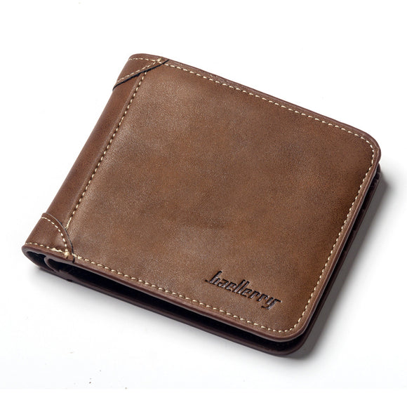 Men Vintage Short Multi-Card Slots Trifold Wallet