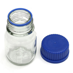 Experiment Glass Reagent Bottles Blue Screw Cap 100ml 250ml 500ml 1000ml