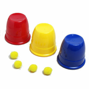 Kingmagic Three Balls Return Cups Magic Toy Magic Props G0595