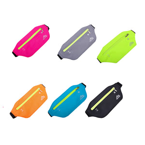 Waterproof Sports Running Bag Fitness Gym Waist Bag Pockets Mobile Phone Belt Bag