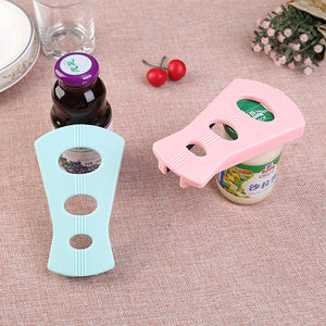 Multi-function Anti-slip Silicone Jar Bottle And Can Opener Portable Handheld Can Multi-opener