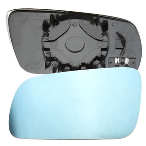 Car Left Passenger Side Blue Heated Electric Wing Mirror Glass For VW Golf MK4 1996-2004