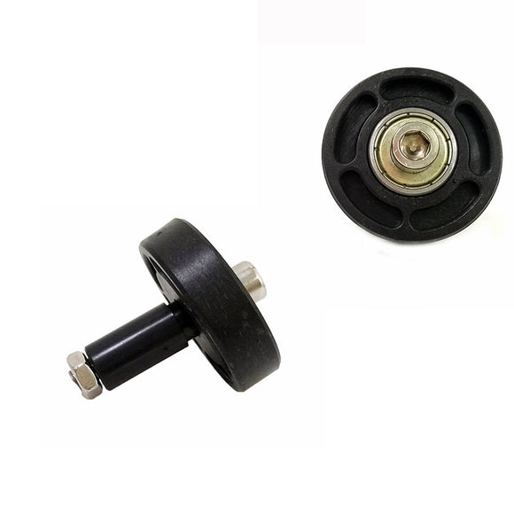 Smart Car Accessories Black Rubber Bearing Wheel for Tank Chassis Car Kit