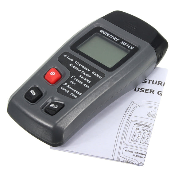 9V Battery Digital Wood Moisture Meter Humidity Tester Timber Damp Detector