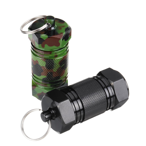 Mini Holder Box Outdoor Waterproof Box Sealed Pocket Container Keychain Case Bottle Stash Holder