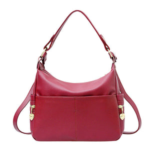 Women PU Leather Waterproof Casual Crossbody Bag Shoulder Bag Large Capacity Handbag Backpack