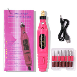 Electric Nail File Drill Kit Polishing Grinder Engraving Pen Manicure Pedicure Machine Tool Set