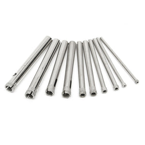 10pcs 3-7mm Diamond Hole Saw Drill Bit Set Tile Ceramic Glass Porcelain Marble Hole Saw