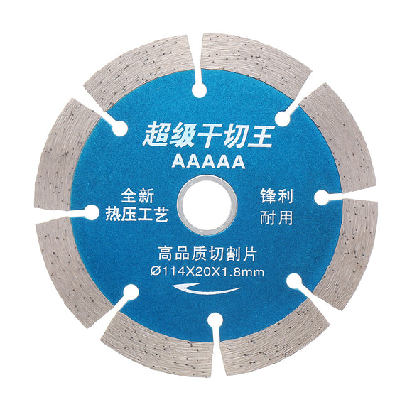 Drillpro 114x20mm Diamond Saw Blade Diamond Grinding Wheel for Cutting Concrete Granite