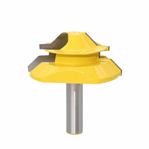 12MM 1/2 Shank Large 45 Degree Lock Miter Router Bit 1" Stock Tenon Milling Cutter for Woodworking Tools Wood"