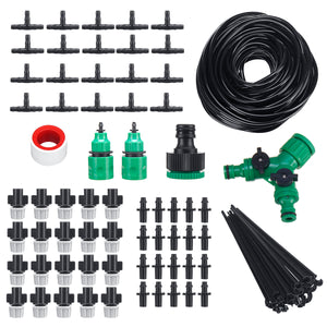 20M DIY Plant Self Watering Micro Drip Irrigation System Garden Hose Kits