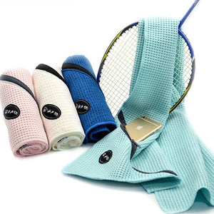 Honana WX-TT1 Pocket Sport Towel Woman Creative Summer Towel Absorbent Zipper Microfiber