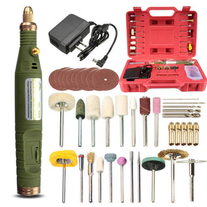 Raitool DC 18V 100-240V Multifunctional Mini Electric Hand Drill Electric Grinder DIY Drilling Kit