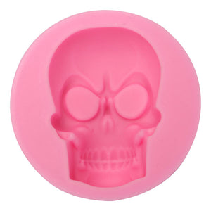 Skull Fondant Mold Silicone Mold Decorating Cake Mould