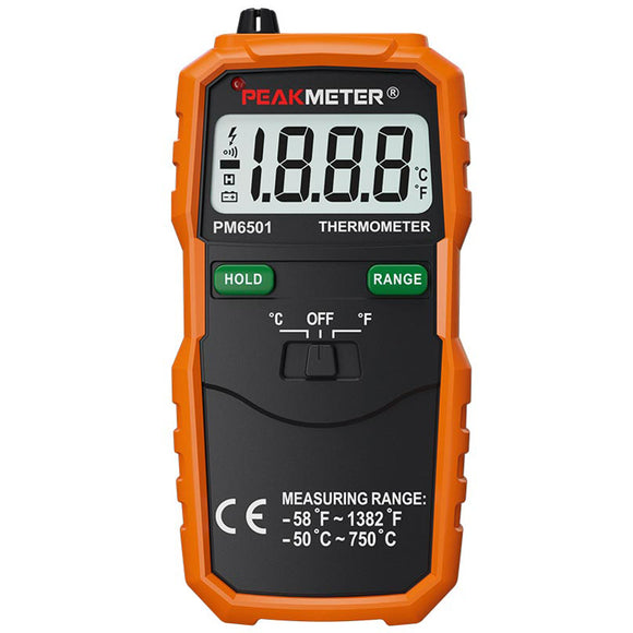 PEAKMETER PM6501 Professtional LCD Display K Type Digital Thermometer Temperature Meter Thermocouple