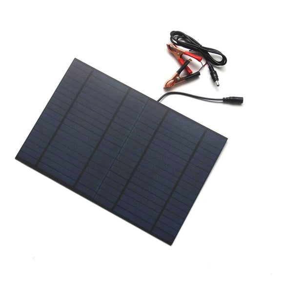 10W 18V Polysilicon Solar Panel With DC5521 Bus Battery Clip