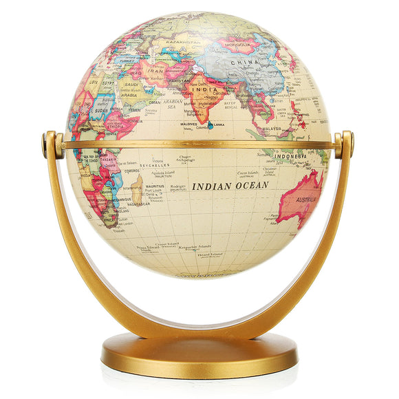 World Globe Earth Ocean Map With Rotating Stand Geography Science Educational Equipment