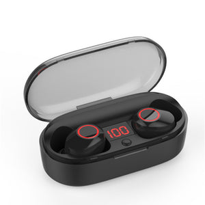 [Blutooth 5.0] J29 Wireless Earphone HIFI Stereo Digital Display Handsfree Headset With Charging Box