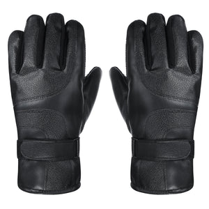 DC 12V / USB 5V Winter Electric Heated Full Finger Gloves Windproof Cycling Warm Heating Touch Screen