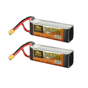 2Pcs ZOP Power 14.8V 4500mAh 4S 45C Lipo Battery XT60 Plug For RC Car Boat Quadcopter