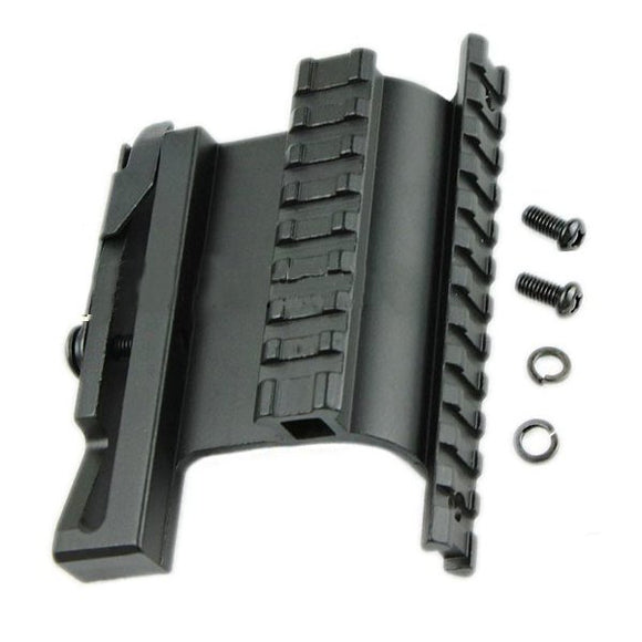 AURKTECH 20mm Rail Shaft Tactical Side Plate Side Rail Scope Sight Mount for AKs Side Picatinny Rail