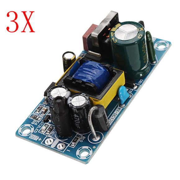 3pcs AC-DC 5V 2A Switching Power Supply Board Low Ripple Power Supply Board 10W Switching Module