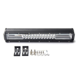 10-30V 16 Inch 432W Tri-row 7D 72 LED Work Light Bar Spot Flood Driving Combo Lamp For Offroad Jeep Truck Baot ATV UTV