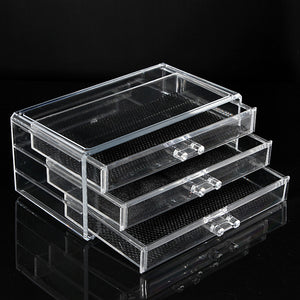 Acrylic Clear Container Makeup Case Cosmetic Storage Holder Organizer