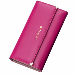 Women Long Wallet Floding Portable Purse Card Holder