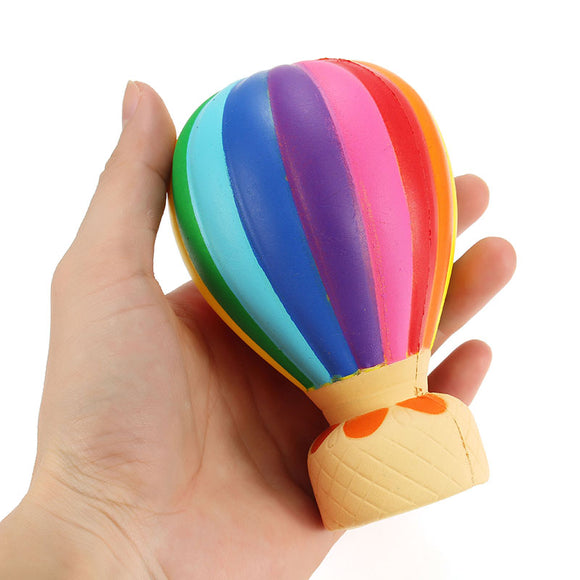 Squishy Hot Air Balloon 13cm Slow Rising Collection Gift Decor Soft Squeeze Toy