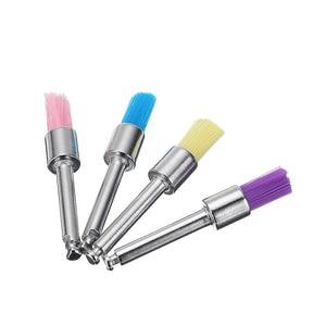100x Colorful Dental Polishing Flat Head Prophy Brush Disposable Nylon Kits Dental Tools