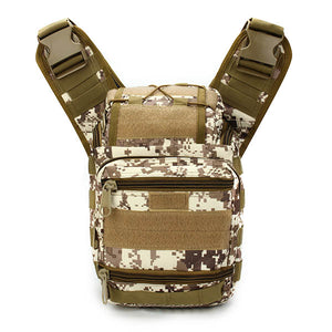 Men Oxford Waterproof Camo Tactical Shoulder Camera Crossbody Chest Bag