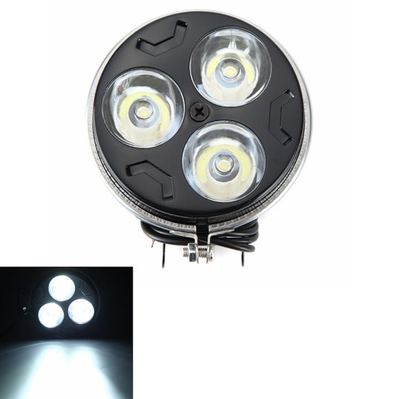 12V 9W Motorcycle Super Bright LED Spot Lightts Headlight Thick Section Three Small Sun Lamp