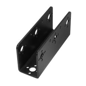 Black Metal U-shaped Beam Bracket for Robot Arm / Humanoid Robot / Servo